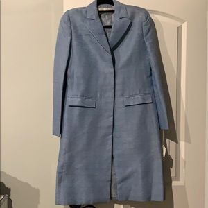 Oscar De Le Renta long silk coat